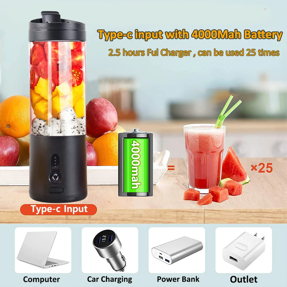 Electric Portable Juicer Mixer Funkarr