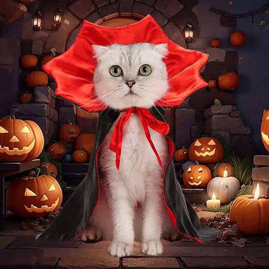 Pet Halloween Vampire Cape Costume for Cats and Dogs – Funkarr UK