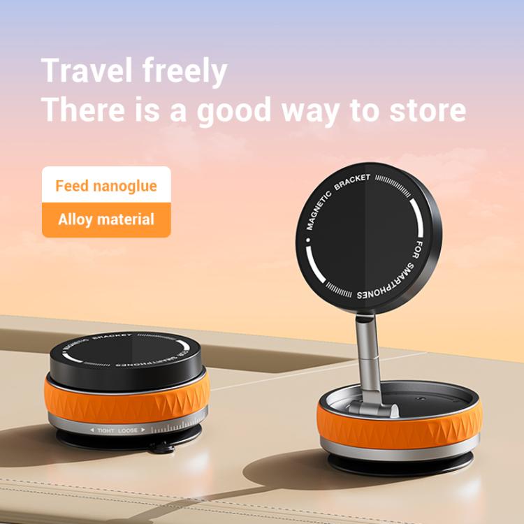 Vacuum magnetic phone holder stand for dashboard