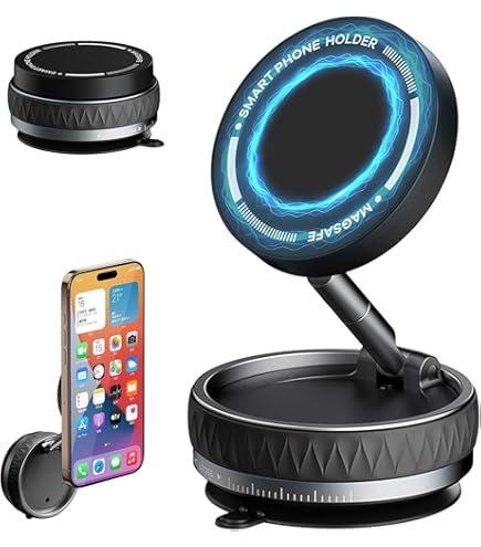 Adjustable suction cup smartphone mount