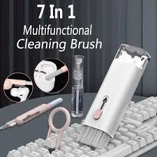 7 in 1 Computer Keyboard Cleaner Kit Earphone Cleaning Pen For Airpods Cleaner Brush Keyboard Clean Tools Earphones Cleaning Kit