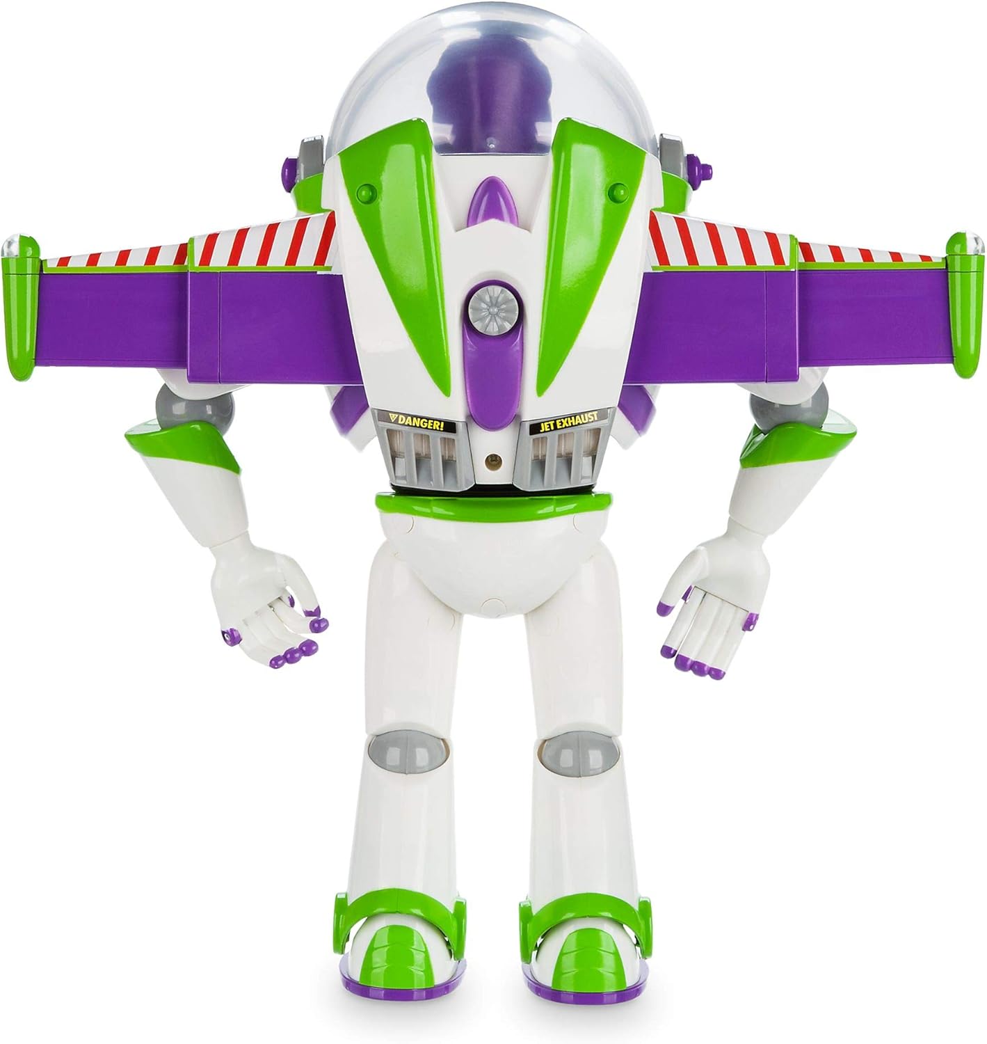 Disney Store Official Buzz Lightyear Interactive Talking Action Figure from Toy Story – Features 10+ English Phrases, Interacts with Other Figures and Toys