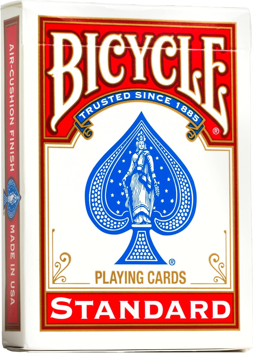 Bicycle Standard Playing Cards, Poker Size, 12 Pack – Classic Rider Back Design, Air-Cushion Finish, 6 Red & 6 Blue Decks