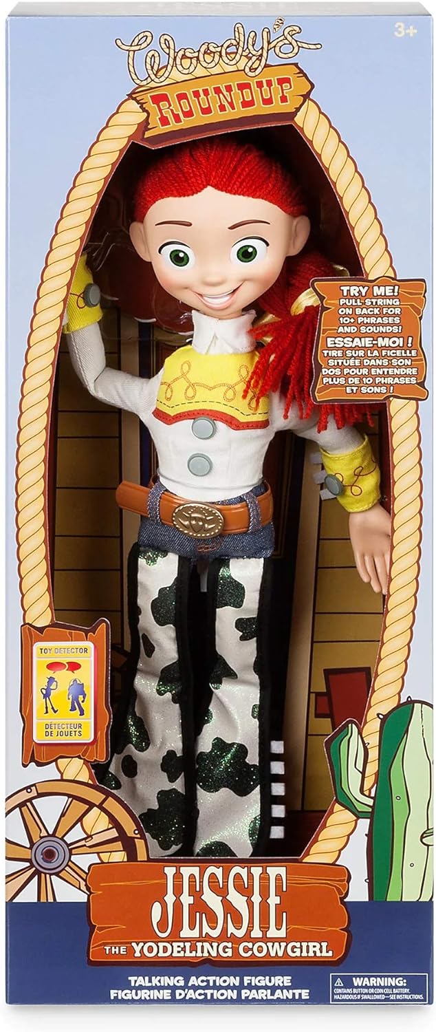 Disney Store Official Jessie Interactive Talking Action Figure from Toy Story – Features Sounds and Phrases from The Movies, Interacts with Other Figures and Toys
