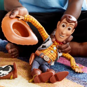 Disney Store Official Sheriff Woody Talking Action Figure from Toy Story – Features Sounds and Phrases from the Movies, Interacts with Other Figures and Toys
